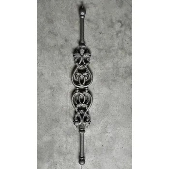 Zábradlí L 212 litinové pavlačové zábradlí, litý ornament, ozdobný odlitek, plot, brána, oplocení, mříž, schodiště