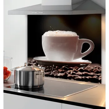 Kuchyňská pracovní deska Nobio Skleněná zástěna za varnou desku 600 mm / Caffe Macchiato 640 mm