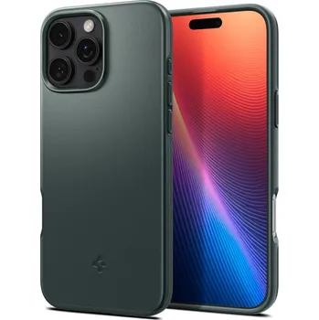 Pouzdro na mobilní telefon KRYT SPIGEN THIN FIT MAG MAGSAFE IPHONE 16 PRO MAX ABYSS GREEN