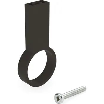 Věšák Emuca Středový držák na šatní tyč LARGO / Tmavě hnědá