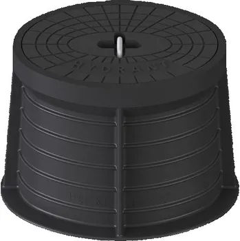 poklop Poklop hydrantový PLASTUS, HYDRANT, víko černé, třmen, HECKL