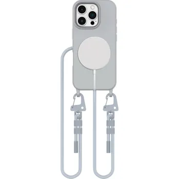Pouzdro na mobilní telefon KRYT TECH-PROTECT MAGNECKLACE MAGSAFE IPHONE 16 PRO CRAYON GREY