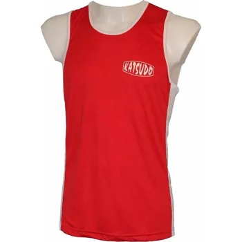 Pánské tílko KATSUDO Pánské Boxerské tílko červené S