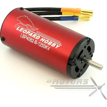 RC model letadla LEOPARD LBP4082-B/2.5Y KV1250 4-polový Inrunner Brushless Motor