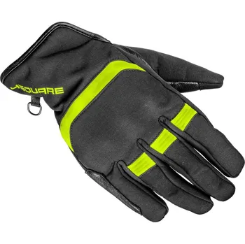 Moto rukavice Rukavice PULSAR, 4SQUARE - pánské (černé,žluté fluo) 2025 M