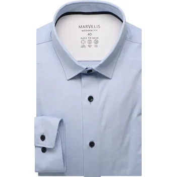 Pánská košile Marvelis pánská společenská košile Modern Fit 760064 11 Modrá 46