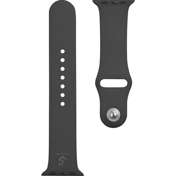 Řemínek na hodinky Tactical 456 Silikonový Řemínek pro Apple Watch 1/2/3/4/5/6/7/8/SE 38/40/41mm Černá