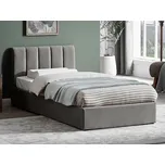 Nábytek PEGAS s.r.o. Postel s úložným prostorem MONTREAL Velvet, 90x200 cm, šedý Aksamit 192