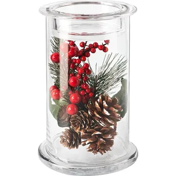 Svícen Weltbild Skleněný svícen Zimní čas 842976