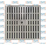 Větrací mřížka 340x340 mm nerezová uzavíratelná (340*340 mm nerezová, uzavíratelná, posuvná )