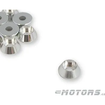Spojovací materiál motoru Podložka tvarová M4 - elox (1ks) Silver