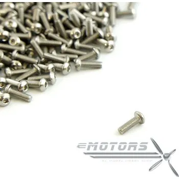 Šroub Šroub s půlkulatou hlavou HEX M2.5x8mm - 1ks