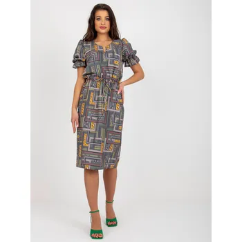 Dámské šaty Dámské šaty LK SK 507468.75P Khaki mix - FPrice khaki mix 38/M