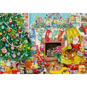 Puzzle BLUEBIRD Puzzle Vánoce - Veselé Vánoce z 50. let 1000 dílků