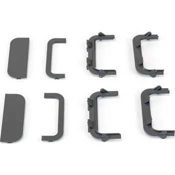 Nábytkové kování Emuca Sada koncovek z PVC pro profily GOLA - C / Antracit