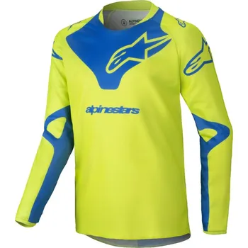 Moto bunda Dres RACER VEIL, ALPINESTARS, dětský (žlutá fluo/modrá) 2025 S