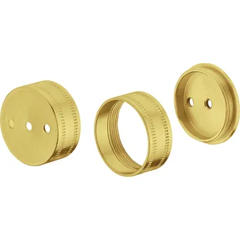 Věšák Häfele Koncovka závěsné tyče - kulatá / Zlatá