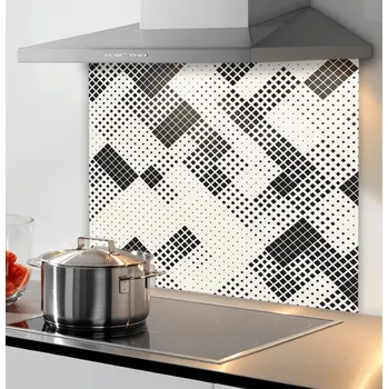 Kuchyňská pracovní deska Nobio Skleněná zástěna za varnou desku 600 mm / Geometrie 600 mm