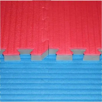 podložka na cvičení Tatami judo puzzle třívrstvé 4 cm - červeno/modré
