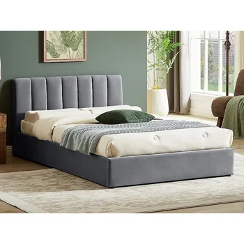 Dětská postel Nábytek PEGAS s.r.o. Postel s úložným prostorem MONTREAL Velvet, 120x200 cm, šedý Aksamit 192