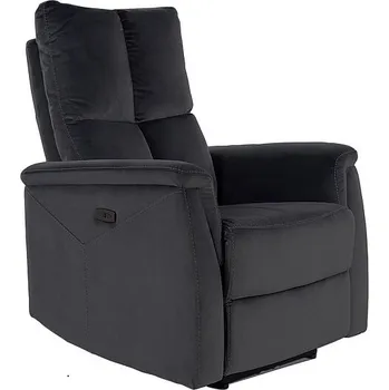 Křeslo Nábytek PEGAS s.r.o. Polohovatelné křeslo NEPTUN VELVET, Černý Bluvel 19