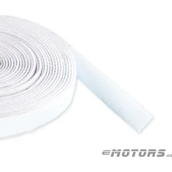 Zip 20mm oboustranný suchý zip (bílý) - 10cm