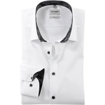Pánská košile Olymp Level Five Body Fit společenská košile 2070/64/00 Bílá 45