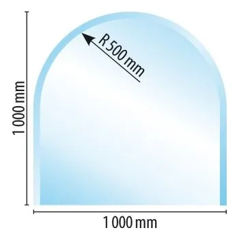 Krbová kamna Sklo pod kamna typ A3, 1000 x 1000 x 6 mm + doprava zdarma!
