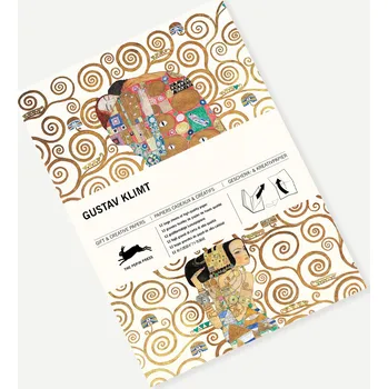 Balící papír The Pepin Press kniha 12 dekorativních & balicích papírů, Gustav Klimt, 50 x 70 cm