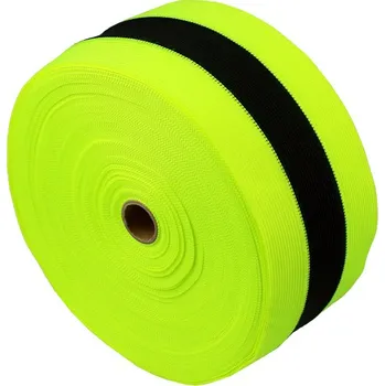 Výstražná páska Páska výstražná reflexní vyznačovací textilní neonově žlutá 80 mm x 50 m