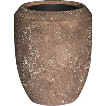 Květináč Baq Polystone Coated Plain Coppa Rock s vložkou Ø 45 cm / V 55 cm