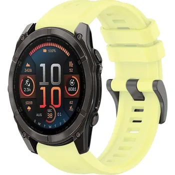 VSECHNONAMOBIL 87964 SILICONE Vyměnitelný řemínek pro Garmin Fenix 8 51mm žlutý