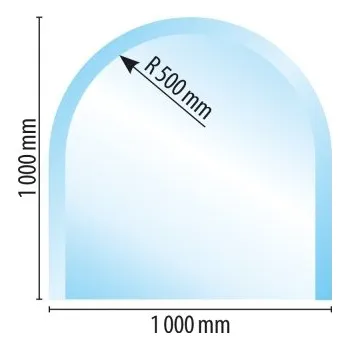 Krbová kamna Sklo pod kamna typ A3, 1000 x 1000 x 8 mm + doprava zdarma!