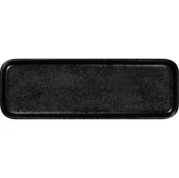 Talíř RAK Porcelain RAK Fractal talíř mělký obdélníkový 24 × 8 cm, černý | RAK-KRFTRTF24