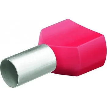 Kleště Dvojité dutinky s izol,2x1.0 červ/200ks