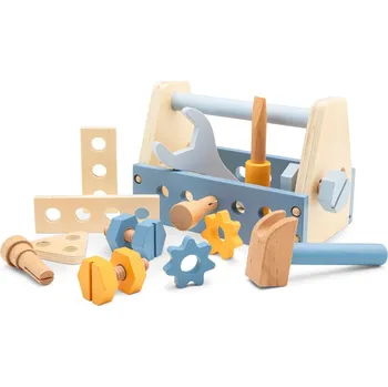 Dřevěná hračka Woet by New Classic Toys New Classic Toy Sada nářadí modrá 10551