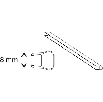Těsnění sklo-zeď Riho 2200 mm