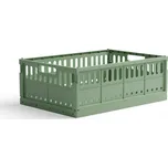 Skládací přepravka maxi Made Crate - green bean green