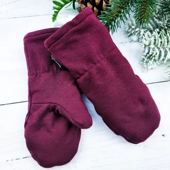 Rukavice Kulišárny Zateplené rukavice s palcem BORDO Věk v měsících: 4. 3-5 let