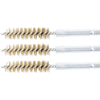 Brusný kartáč Mosazné kartáče pr. 12 mm BGS103078-12-M, upínání 1/4", 3 ks (Sada BGS 3078) (BGS103078-12-M)