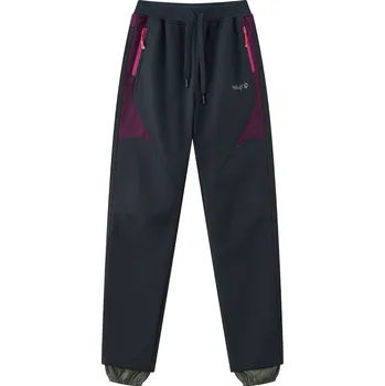 Chlapecké kalhoty Dívčí zateplené softshellové kalhoty šedé WOLF B2492 Velikost: 140