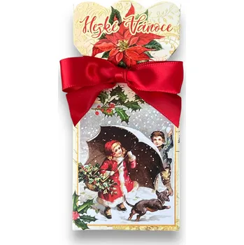 Koupelová kosmetika Soap Vánoční mýdlo balené s mašlí HEZKÉ VÁNOCE - 90 g