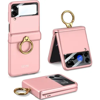 Pouzdro na mobilní telefon GKK 56681 GKK LARA Ochranný kryt pro Samsung Galaxy Z Flip 3 5G růžový