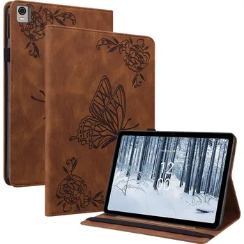 Příslušenství pro tablet VSECHNONAMOBIL 57315 ART BUTTERFLY Zaklápěcí pouzdro Nokia T21 hnědé
