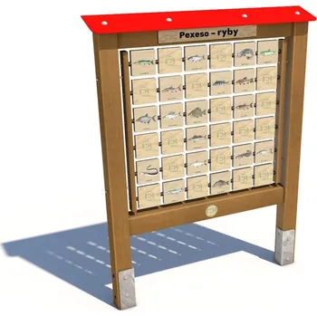 Karetní hra Monkeys Edukační panel Pexeso - Ryby 160