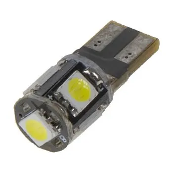 Autožárovka LED T10 bílá, 12V, 5LED/3SMD