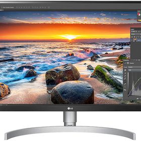 Obrázek k inzerátu: Kancelářský monitor LG 27UL850 / 27" (68,6 cm) / 3840 x 2160 px / 4K UHD / doba odezvy 5 ms / bílá/stříbrná varianta: 27UL850/ZANOVNI