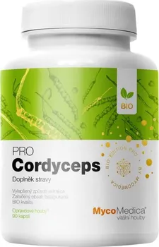 Přírodní produkt MycoMedica Cordyceps Pro 500 mg BIO 90 cps.