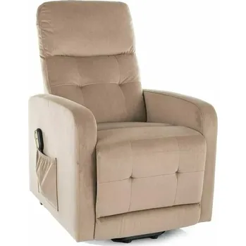 Křeslo Polohovací křeslo Lennox II Velvet, béžová