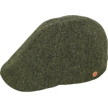 Čepice Pánská zimní zelená tvídová vlněná bekovka - Mayser Paddy Velikost: 59 cm (L)